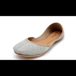 Fuchsia Brand Sustainable Silver Ballet Flats Sz 9